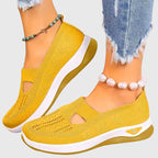 Willow | Orthopedic Mesh Cutout Slip-On Walking Sneakers