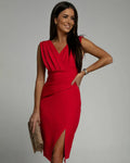 Valeria | Elegant Split Cocktail Dress