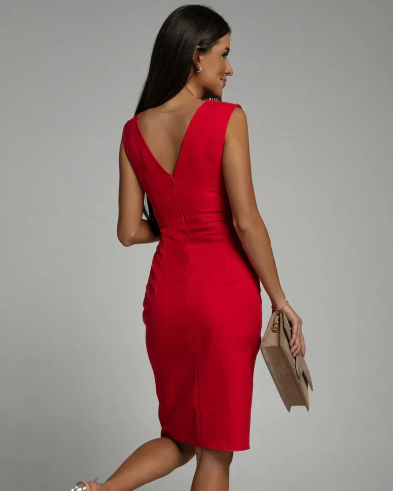 Valeria | Elegant Split Cocktail Dress