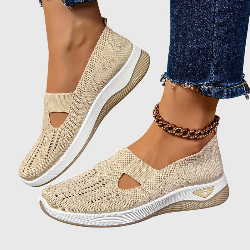 Willow | Orthopedic Mesh Cutout Slip-On Walking Sneakers