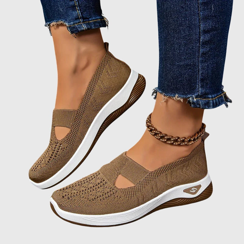 Willow | Orthopedic Mesh Cutout Slip-On Walking Sneakers