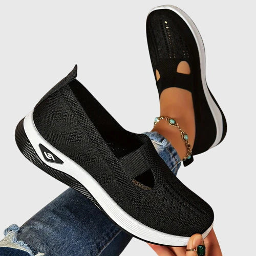 Willow | Orthopedic Mesh Cutout Slip-On Walking Sneakers