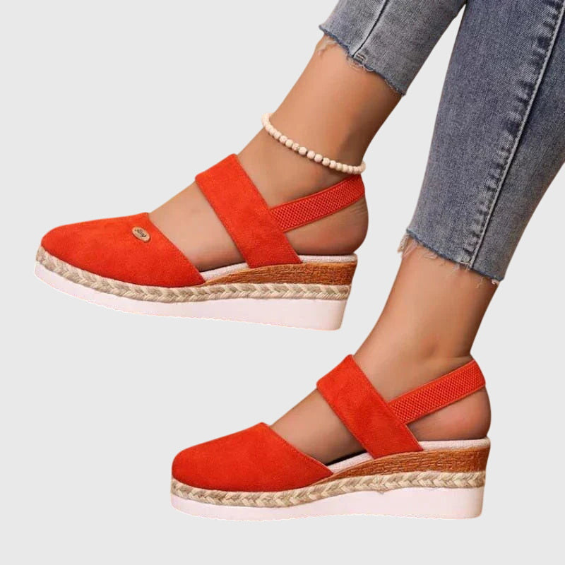 Paloma | Women’s Orthopedic Closed-Toe Espadrille Flatform Sandals