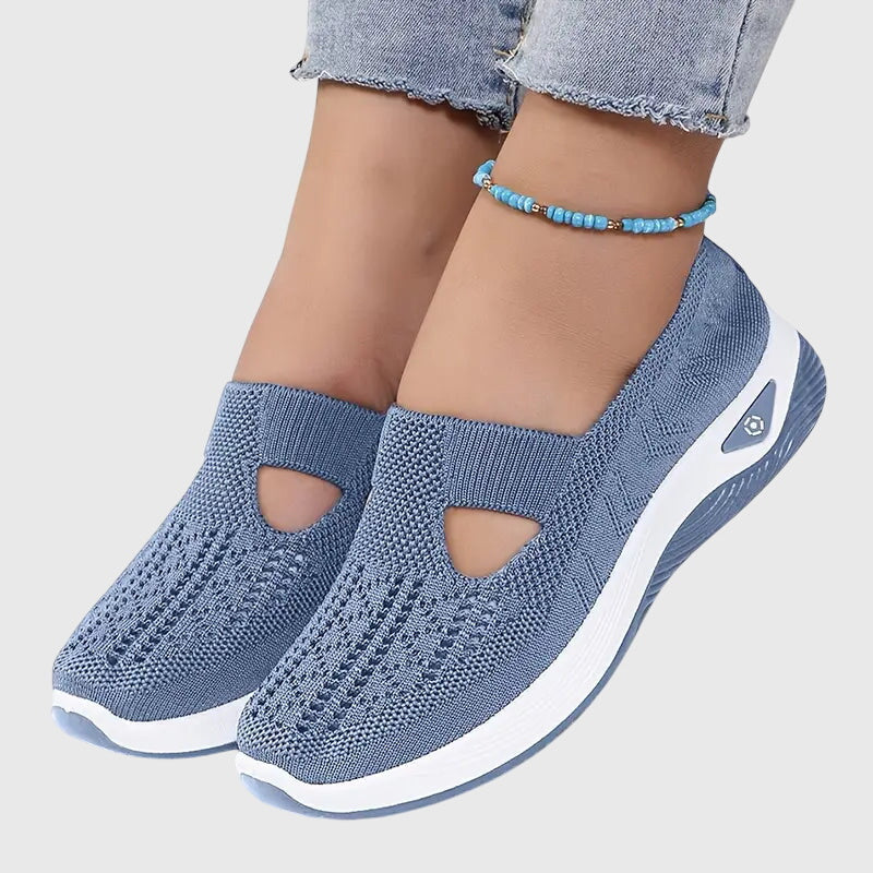 Willow | Orthopedic Mesh Cutout Slip-On Walking Sneakers