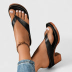 Sierra | Women’s Orthopedic Thong Platform Wooden Block Heel Sandals