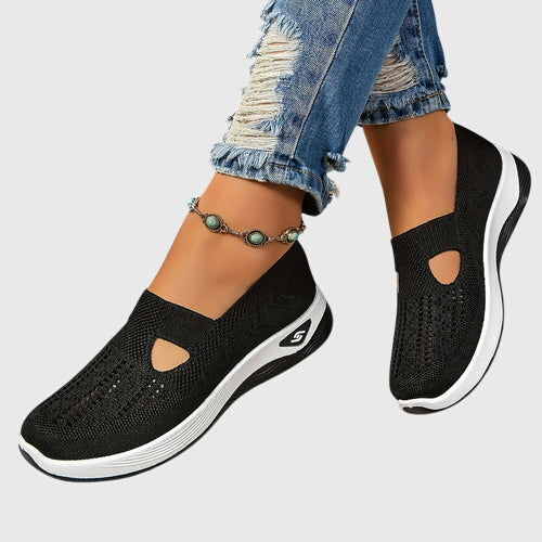 Willow | Orthopedic Mesh Cutout Slip-On Walking Sneakers