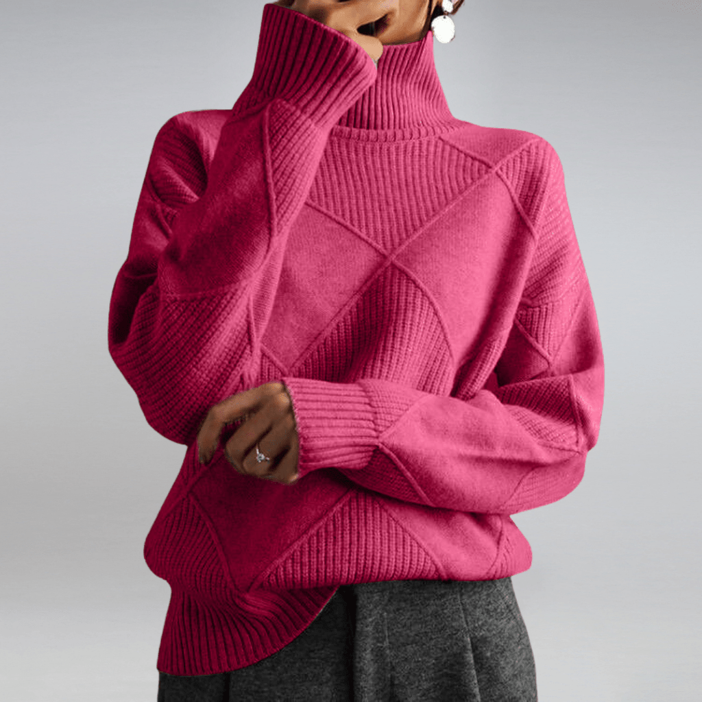 Women’s Soft Turtleneck Knit Sweater