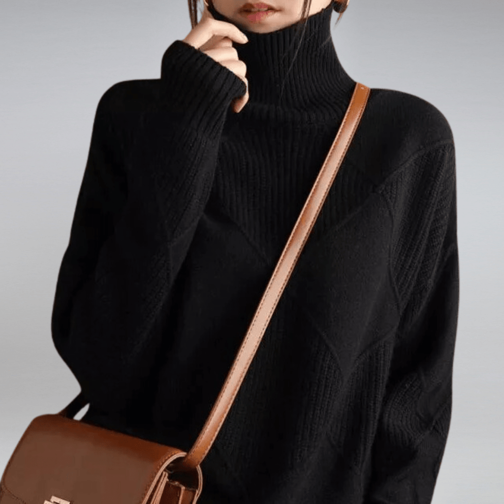 Women’s Soft Turtleneck Knit Sweater