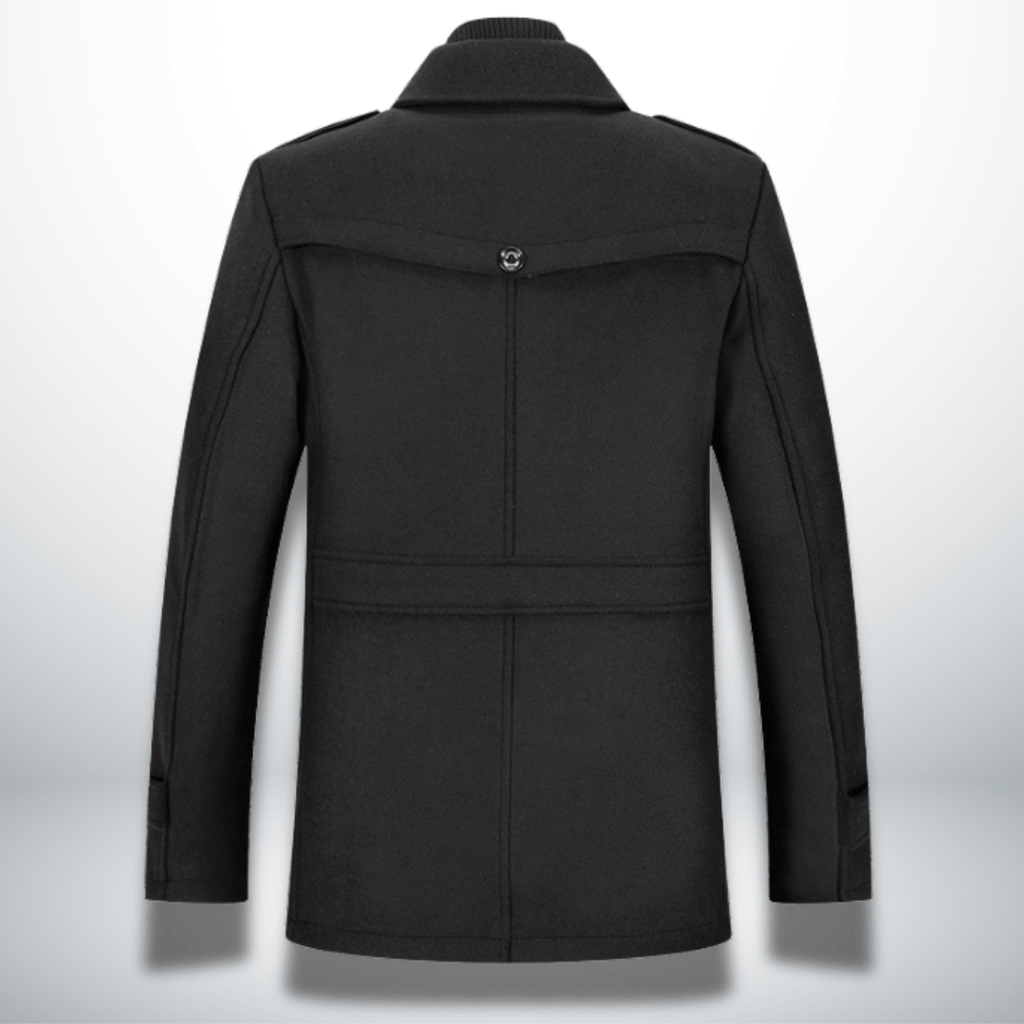 Men’s Double Layer Wool Blend Overcoat