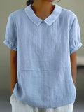 Elira | Polished Relaxed Collar Blouse