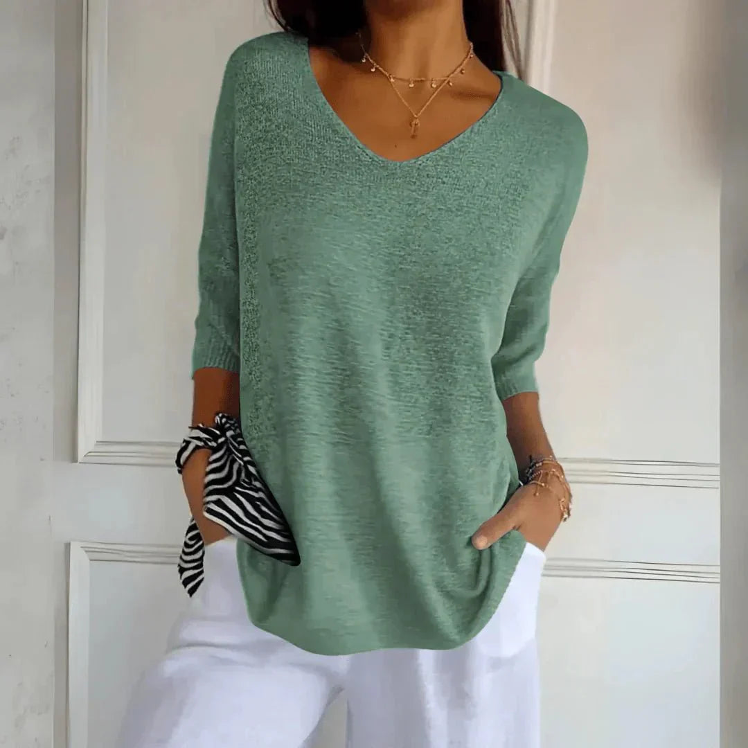 Noelia | Casual Lightweight V-Neck Sweater