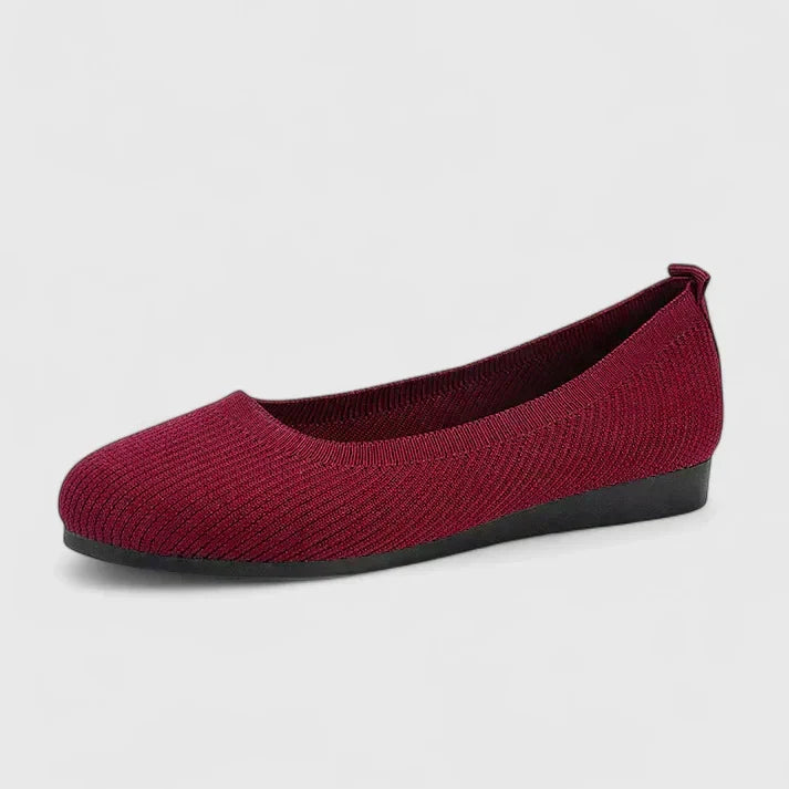 Margot | Orthopedic Breathable Woven Knit Slip-On Ballet Flats