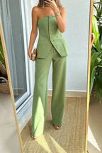 Virelle | Strapless Tailored Two-Piece Set