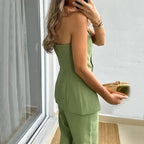 Virelle | Strapless Tailored Two-Piece Set