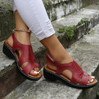 Talia | Orthopedic Faux Leather Sandals