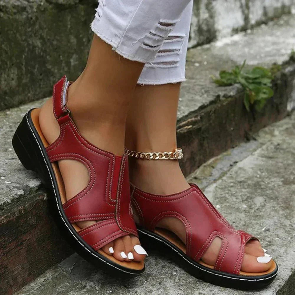 Talia | Orthopedic Faux Leather Sandals