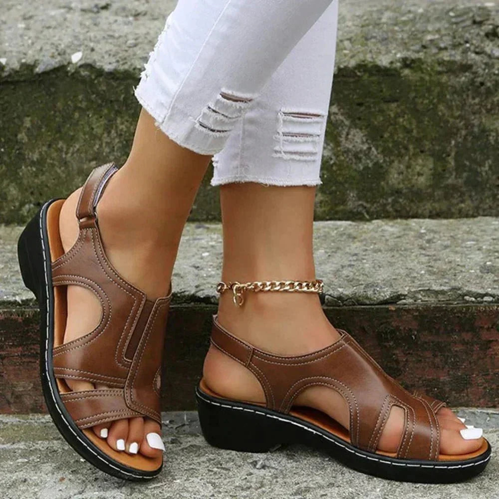 Talia | Orthopedic Faux Leather Sandals