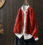 Caroline - Cardigan with Classic Button-Up Design