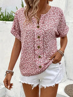 Claire | Floral Button-Up Top