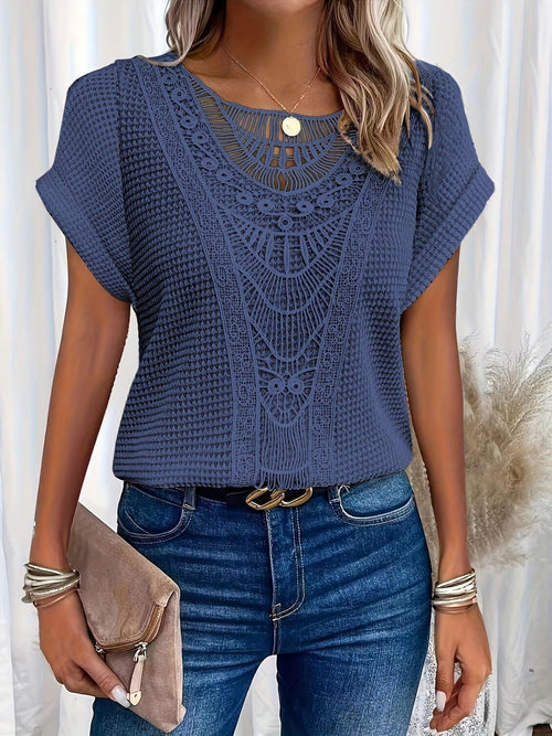 Clio | Knitted Top with Intricate Detailing