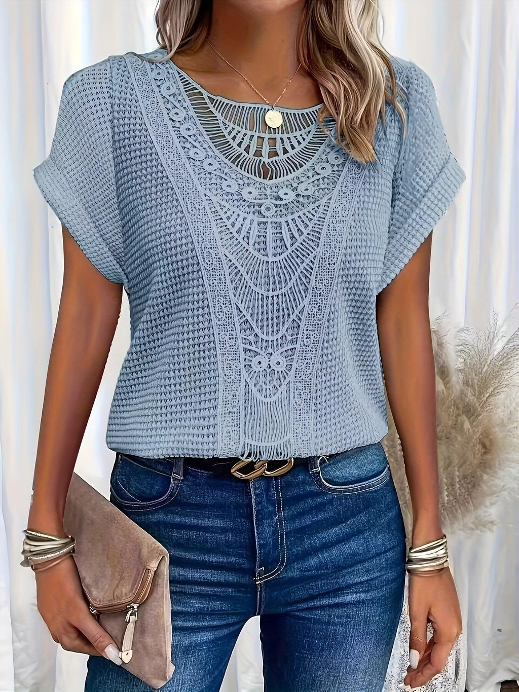 Clio | Knitted Top with Intricate Detailing