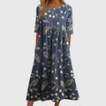 Dahlia | Women’s Botanical Print Empire Waist Pocket Midi Dress