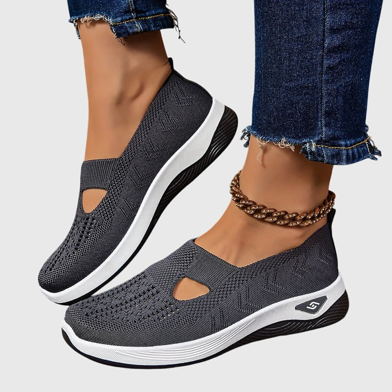 Willow | Orthopedic Mesh Cutout Slip-On Walking Sneakers