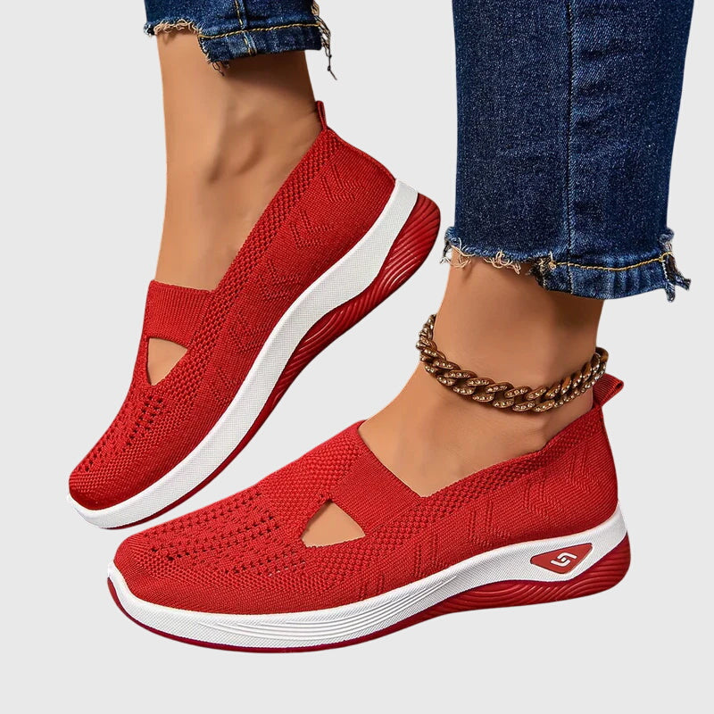 Willow | Orthopedic Mesh Cutout Slip-On Walking Sneakers
