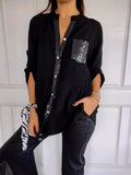 Isabeau | Chic Sequin Detail Blouse