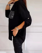 Isabeau | Chic Sequin Detail Blouse