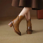 Women’s Comfortable Leather Ankle Boots – Everyday Support