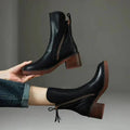 Women’s Comfortable Leather Ankle Boots – Everyday Support