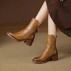 Women’s Comfortable Leather Ankle Boots – Everyday Support