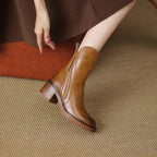 Women’s Comfortable Leather Ankle Boots – Everyday Support