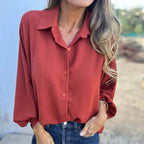 Ravelle | Relaxed Button-Down Everyday Blouse