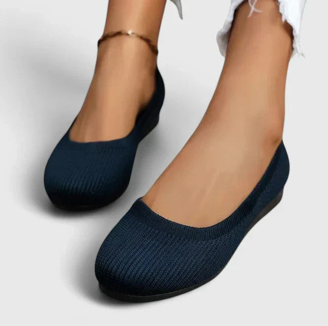 Margot | Orthopedic Breathable Woven Knit Slip-On Ballet Flats