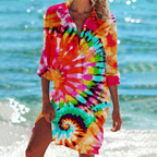 Kaelina | Lightweight Button Beach Cover-Up