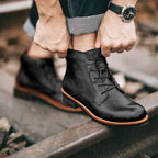 Men’s Vintage Leather Ankle Boots