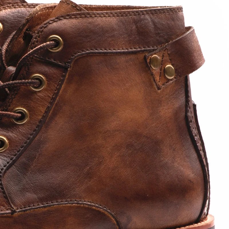 Men’s Vintage Leather Ankle Boots