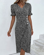 Isolde | Floral V-Neck Dress