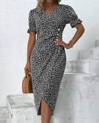 Isolde | Floral V-Neck Dress