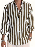 Men’s Striped Long Sleeve Shirt
