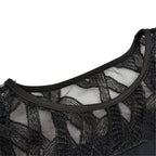 Hazel | Elegant Lace Sleeve Tummy Covering Dress