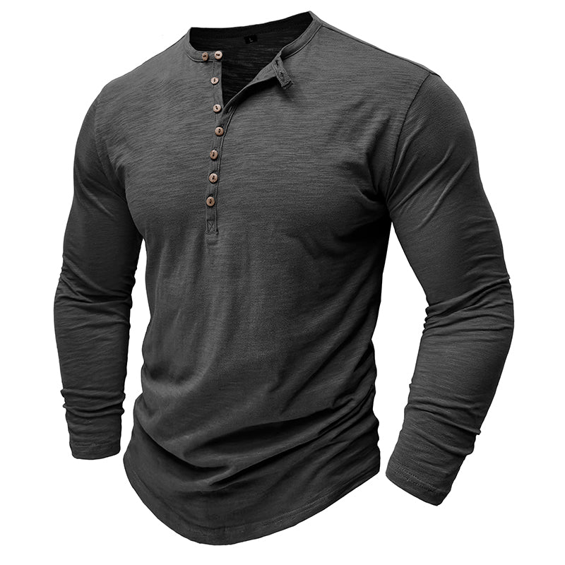 Men’s Long Sleeve Casual Button Shirt