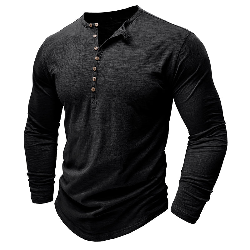 Men’s Long Sleeve Casual Button Shirt