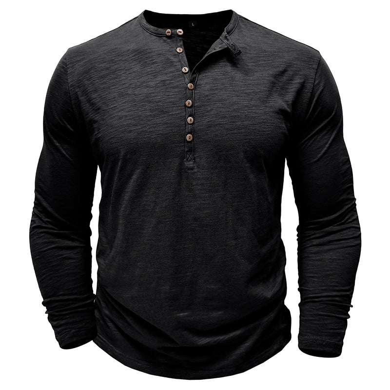 Men’s Long Sleeve Casual Button Shirt