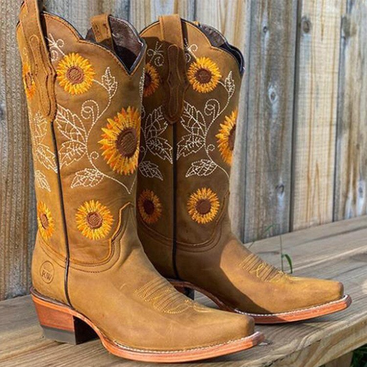 Women’s Bohemian Ankle Boots Low Heel