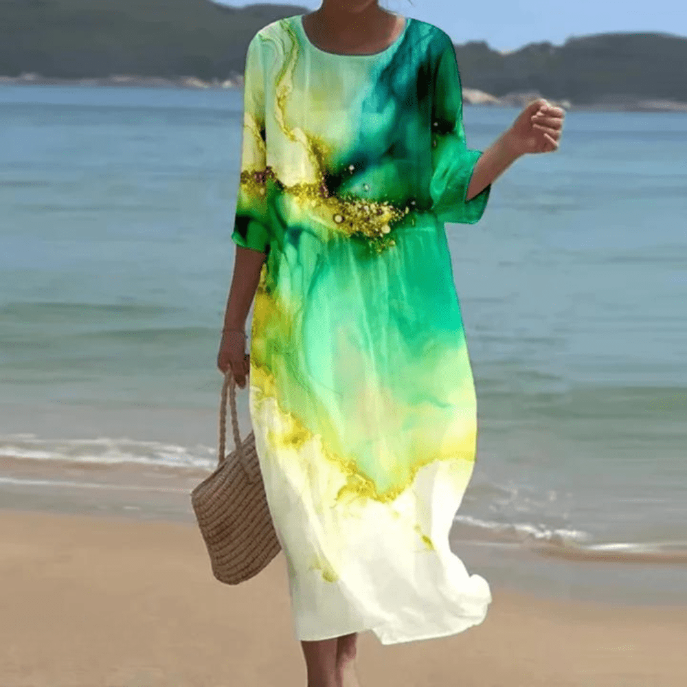 IZZI  Elegant Tummy Covering Dress