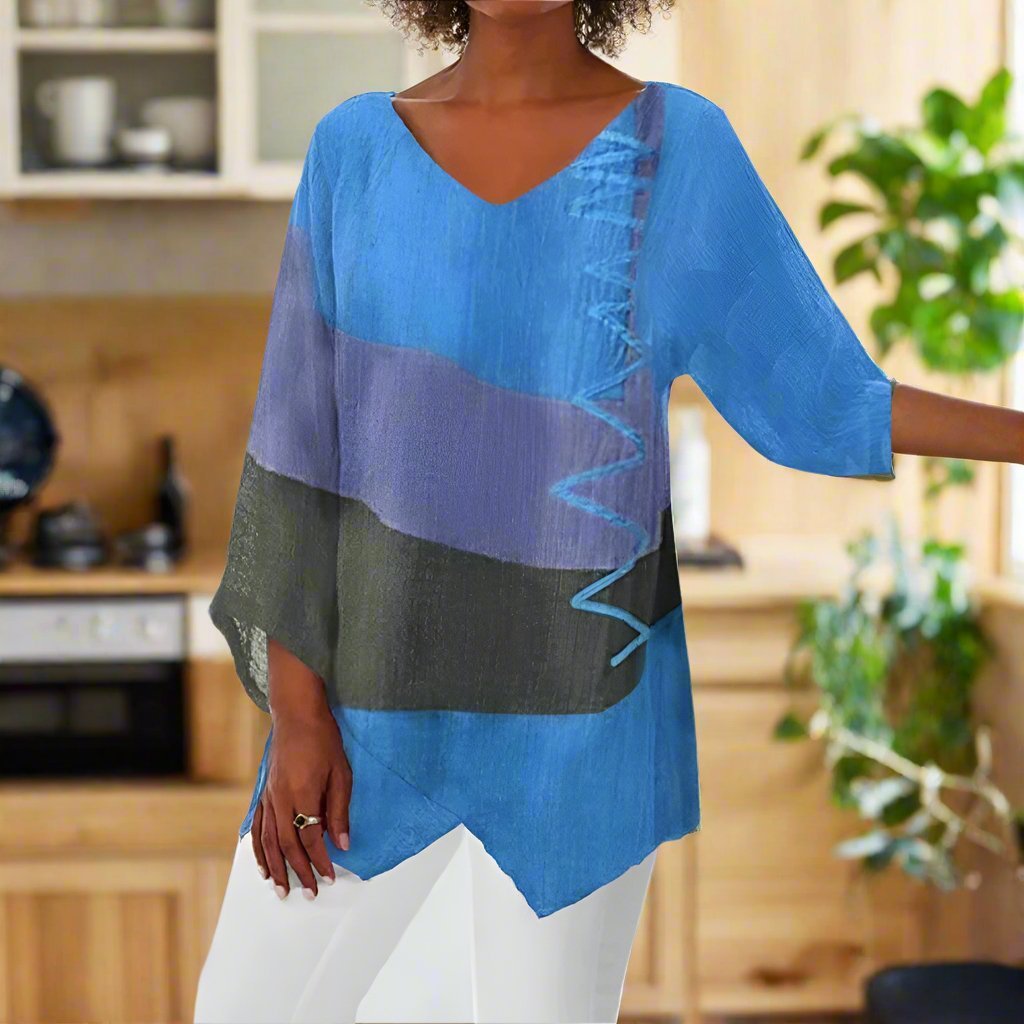 Kia | Tri-Color Shirt with Tummy Coverage