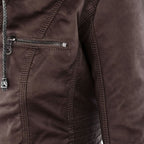 Kirra | Waterproof Hooded Faux Leather Jacket